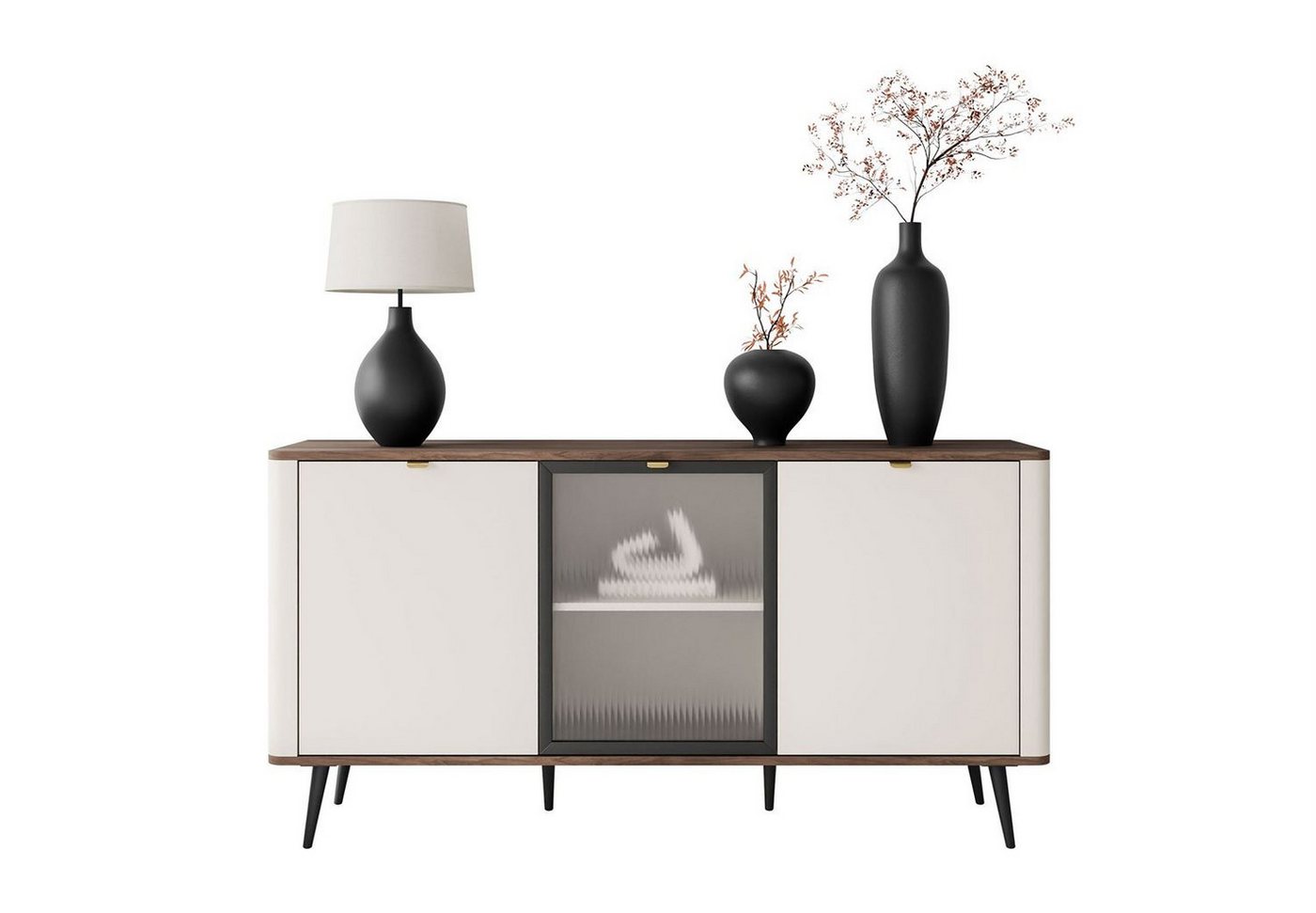 Lookway Kommode auf Füßen AUTUMN 2D1W mit Glasfront Lookway Kommode auf Füßen AUTUMN 2D1W mit Glasfront von Lookway