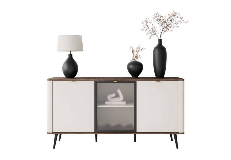 Lookway Kommode auf Füßen AUTUMN 2D1W mit Glasfront von Lookway