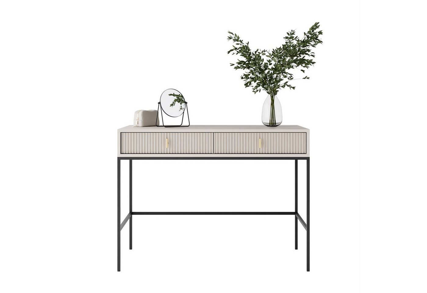 Lookway Konsole MIDNIGHT mit Schubladen auf Gestell, Breite 104 cm von Lookway