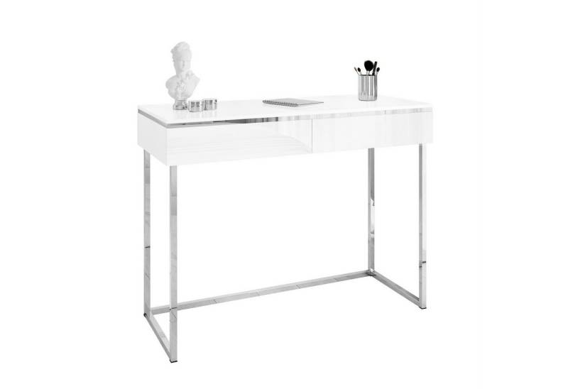 Lookway Konsolentisch AURORA SILVER auf silbernem Gestell (1x Konsole), Breite: 102 von Lookway