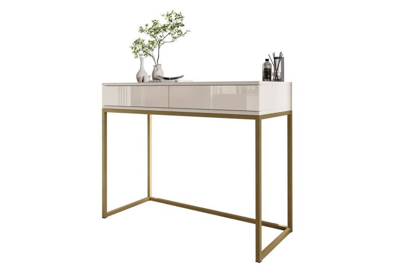 Lookway Konsolentisch BLANCO GLAMOUR Konsole in Kaschmir auf Gestell (1x Konsole), Breite: 100 cm von Lookway