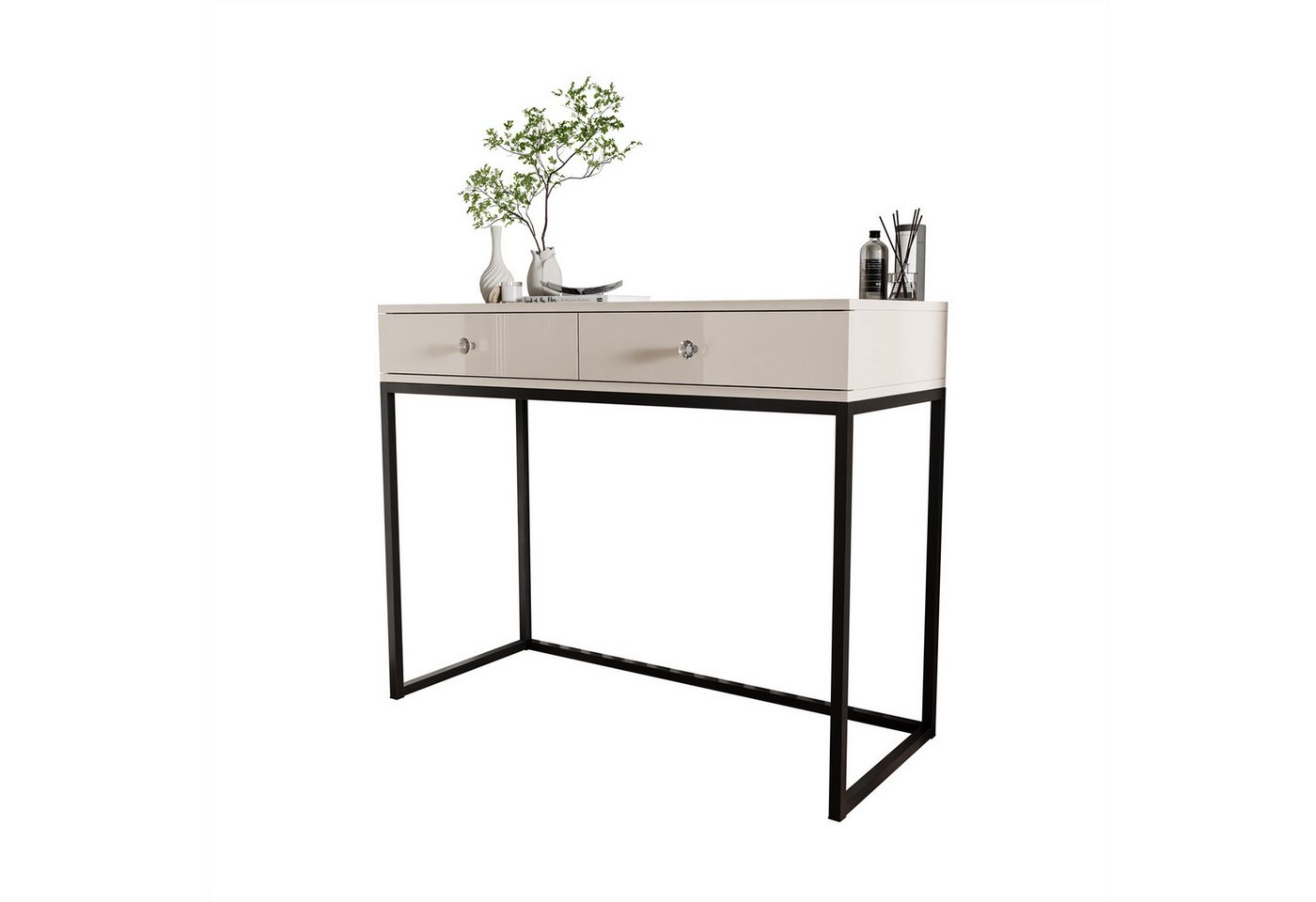 Lookway Konsolentisch BLANCO GLAMOUR Konsole in Kaschmir auf Gestell (1x Konsole), Breite: 100 cm von Lookway