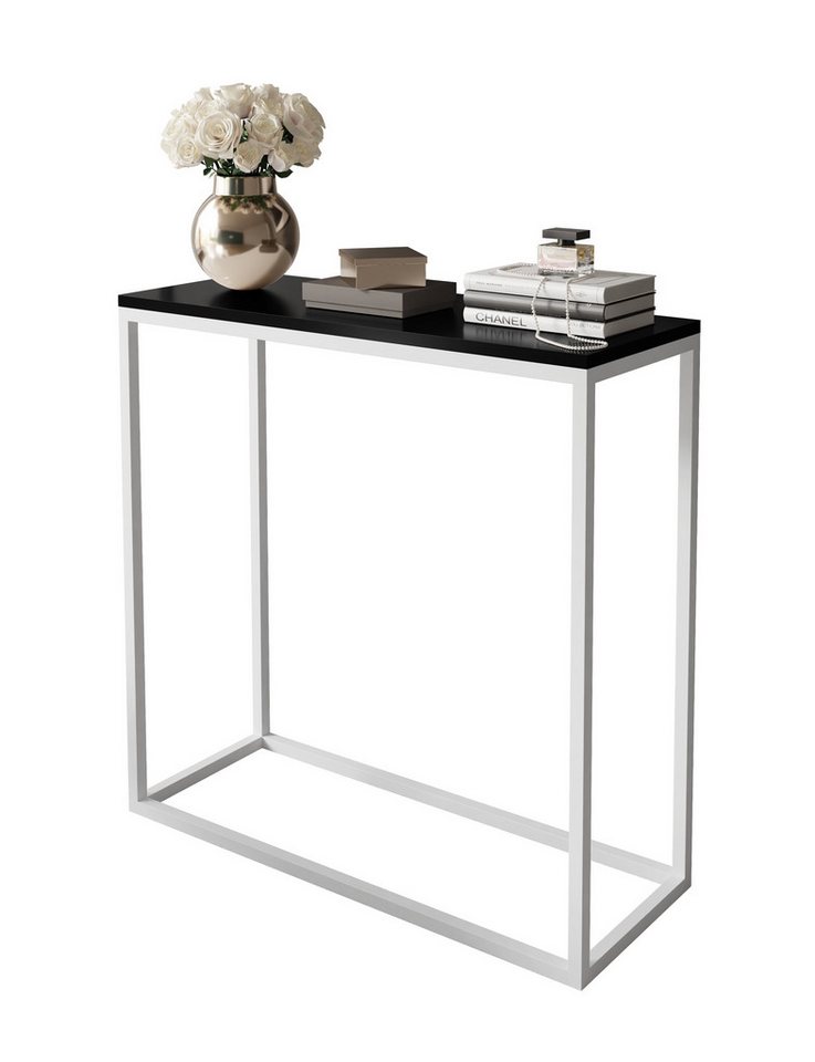 Lookway Konsolentisch MODERN HOCHGLANZ – eleganter Tisch für Wohnzimmer und Flur (1x Konsole), Breite: 80/100 cm von Lookway