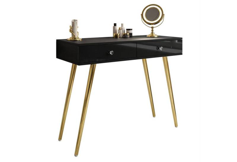 Lookway Konsolentisch SIENNA GOLD, Konsole mit Schubladen auf goldenen Beinen (1x Konsole), Breite: 100 cm von Lookway