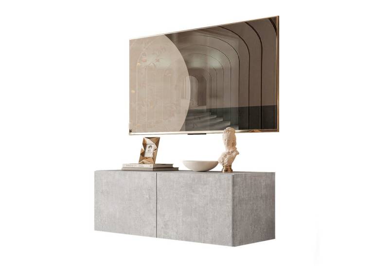 Lookway Lowboard COLGANTE 100 Hängender TV-Schrank Betonoptik von Lookway