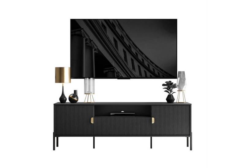 Lookway Lowboard DALIA 180 cm RTV Schrank mit Riffel-Front von Lookway