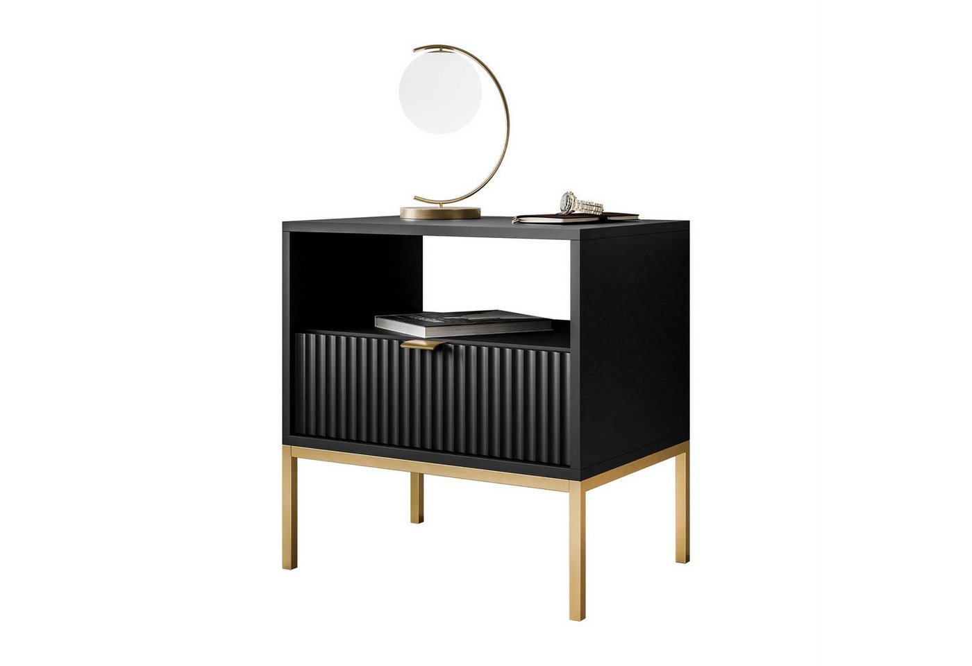 Lookway Nachttisch CORTADO GOLD S54, Breite 54 cm von Lookway