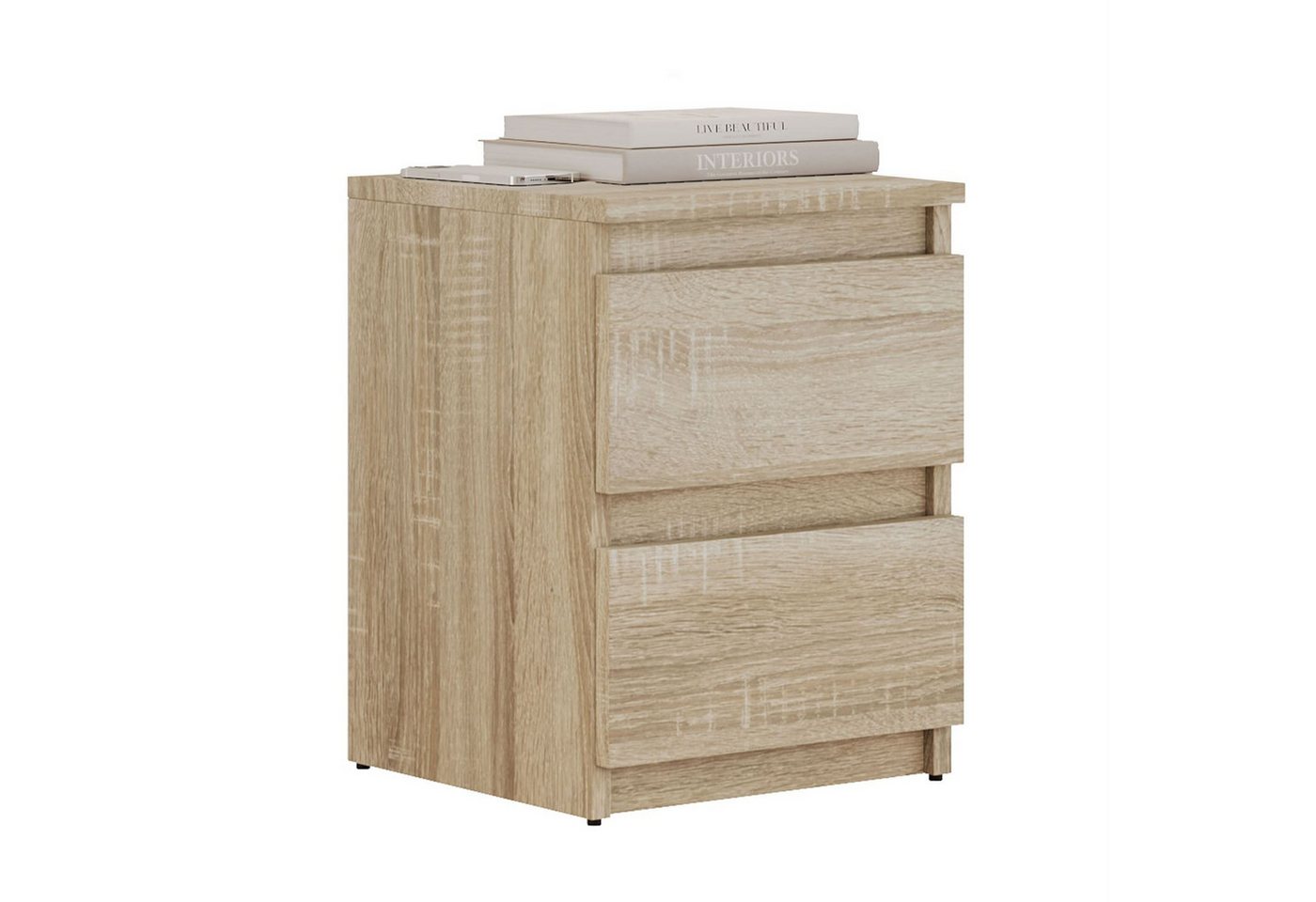 Lookway Nachttisch HANA M2 mit Schubladen (1x Nachttisch), Breite: 30 cm von Lookway