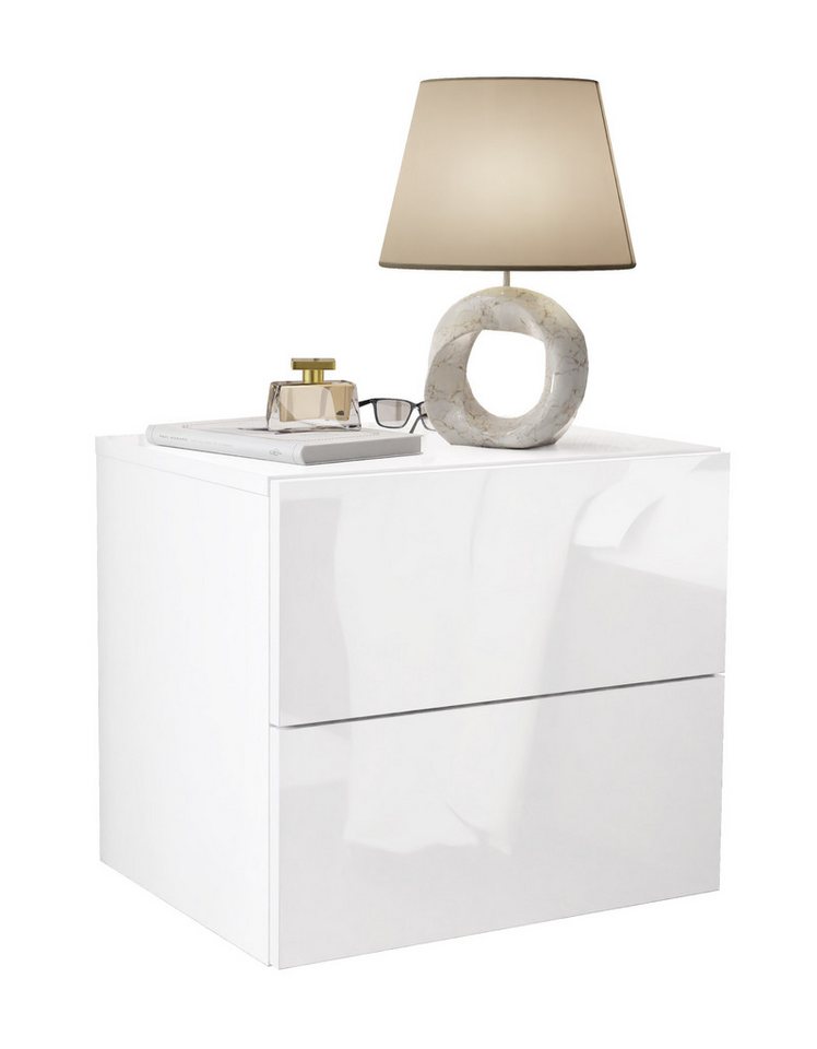 Lookway Nachttisch LINA LUX Hängeschrank Hochglanz, Breite 45cm von Lookway