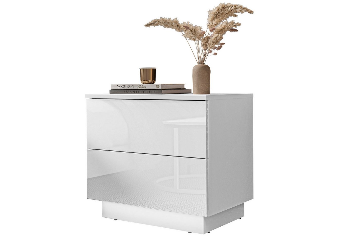 Lookway Nachttisch LINA mit Push-Open System Hochglanz LED Lookway Nachttisch LINA mit Push-Open System Hochglanz LED von Lookway