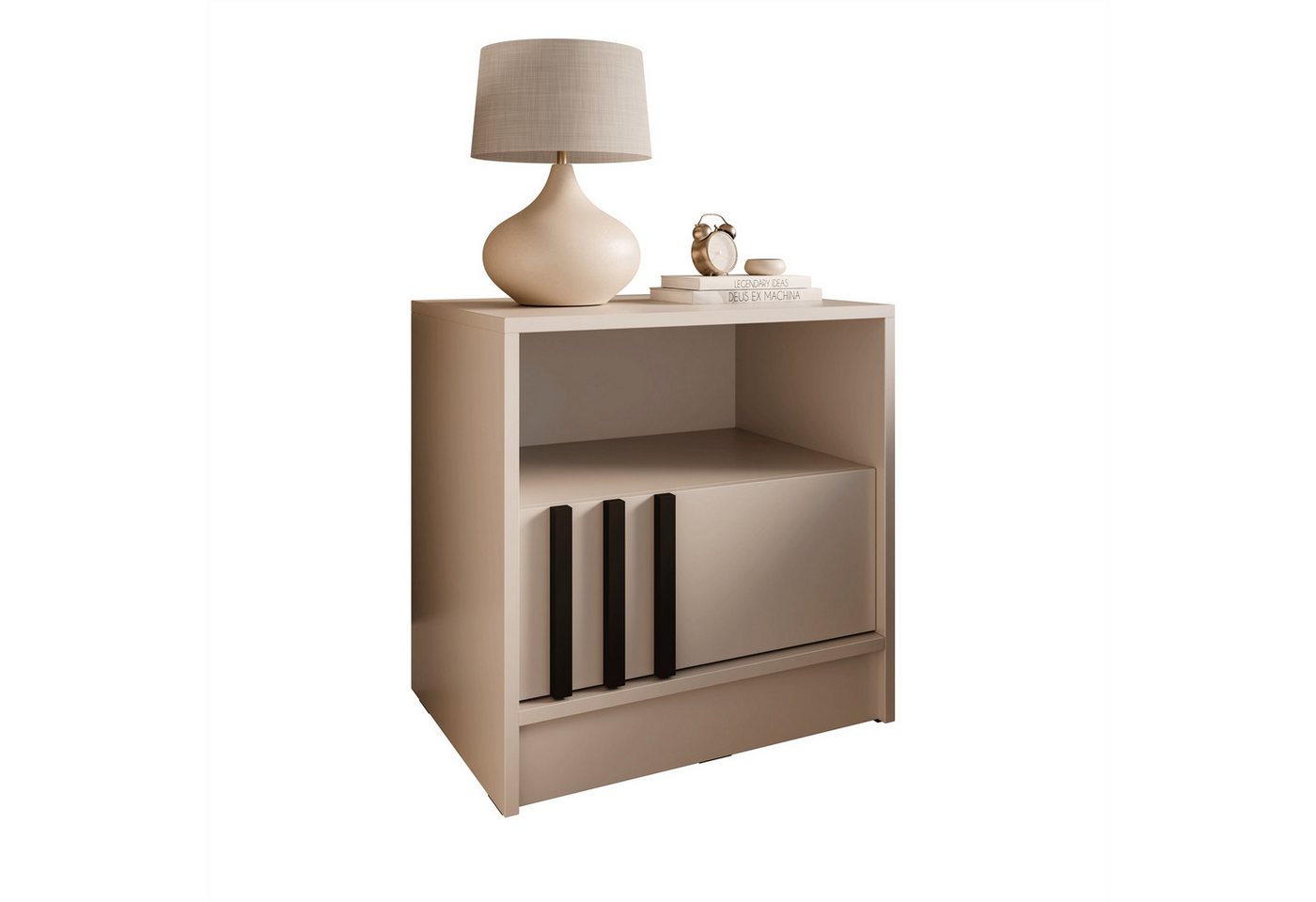 Lookway Nachttisch NELA mit Lamellen und Schublade (1x Nachttisch), Breite: 51 cm von Lookway