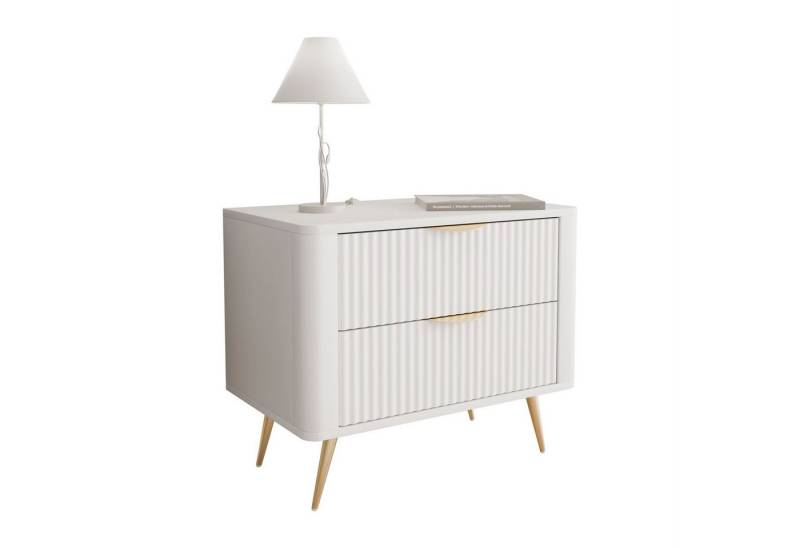 Lookway Nachttisch SCARLETT 2S mit Schubladen (1x Nachttisch), Breite: 63 cm von Lookway