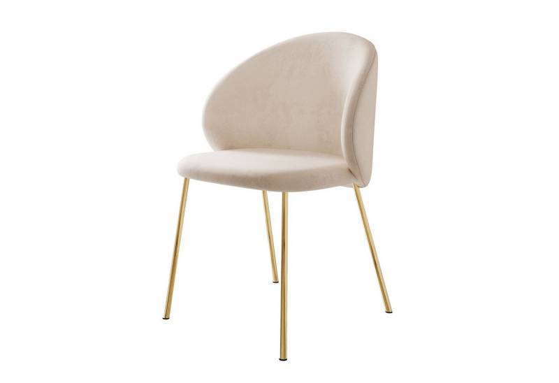 Lookway Polsterstuhl AURUM auf goldenen Beinen, Metallbeine von Lookway