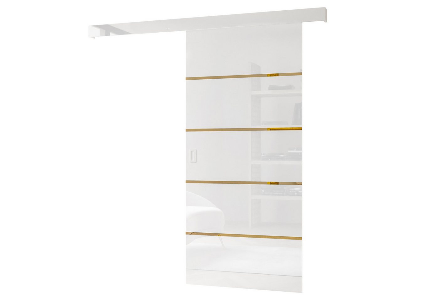 Lookway Schiebetür YORK GLOSSY II mit dekorativen Streifen Lookway Schiebetür YORK GLOSSY II mit dekorativen Streifen von Lookway