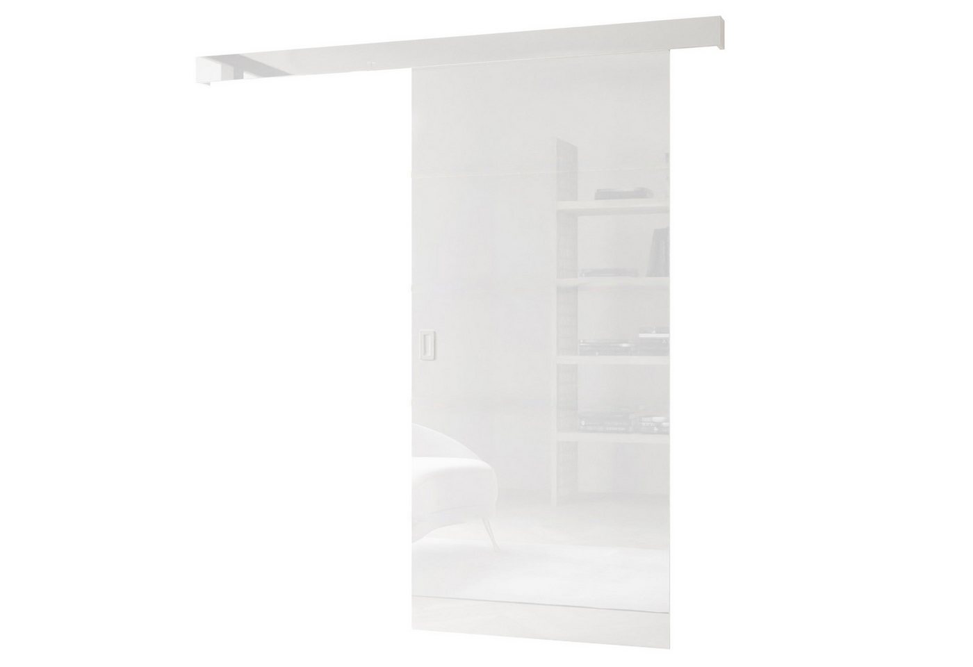 Lookway Schiebetür YORK GLOSSY Weiß mit Weißem Griff – modern, platzsparend und elegant, Breite: 96 cm Lookway Schiebetür YORK GLOSSY Weiß mit Weißem Griff – modern, platzsparend und elegant, Breite: 96 cm von Lookway