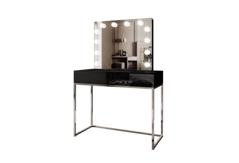 Lookway Schminktisch BLANCO GLAMOUR ELITE mit Spiegel und Beleuchtung von Lookway