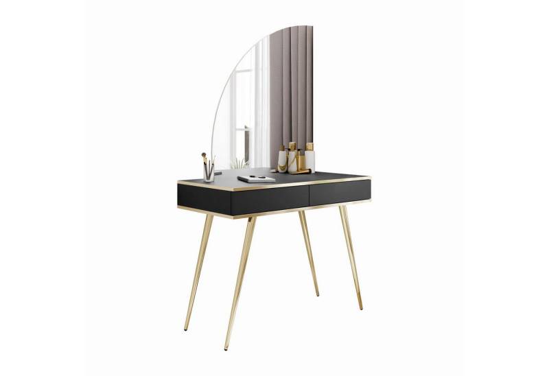 Lookway Schminktisch OXFORD mit Spiegel und LED-Beleuchtung (x Konsole, 1x Spiegel mit Led Beleuchtung), Breite: 102 cm von Lookway