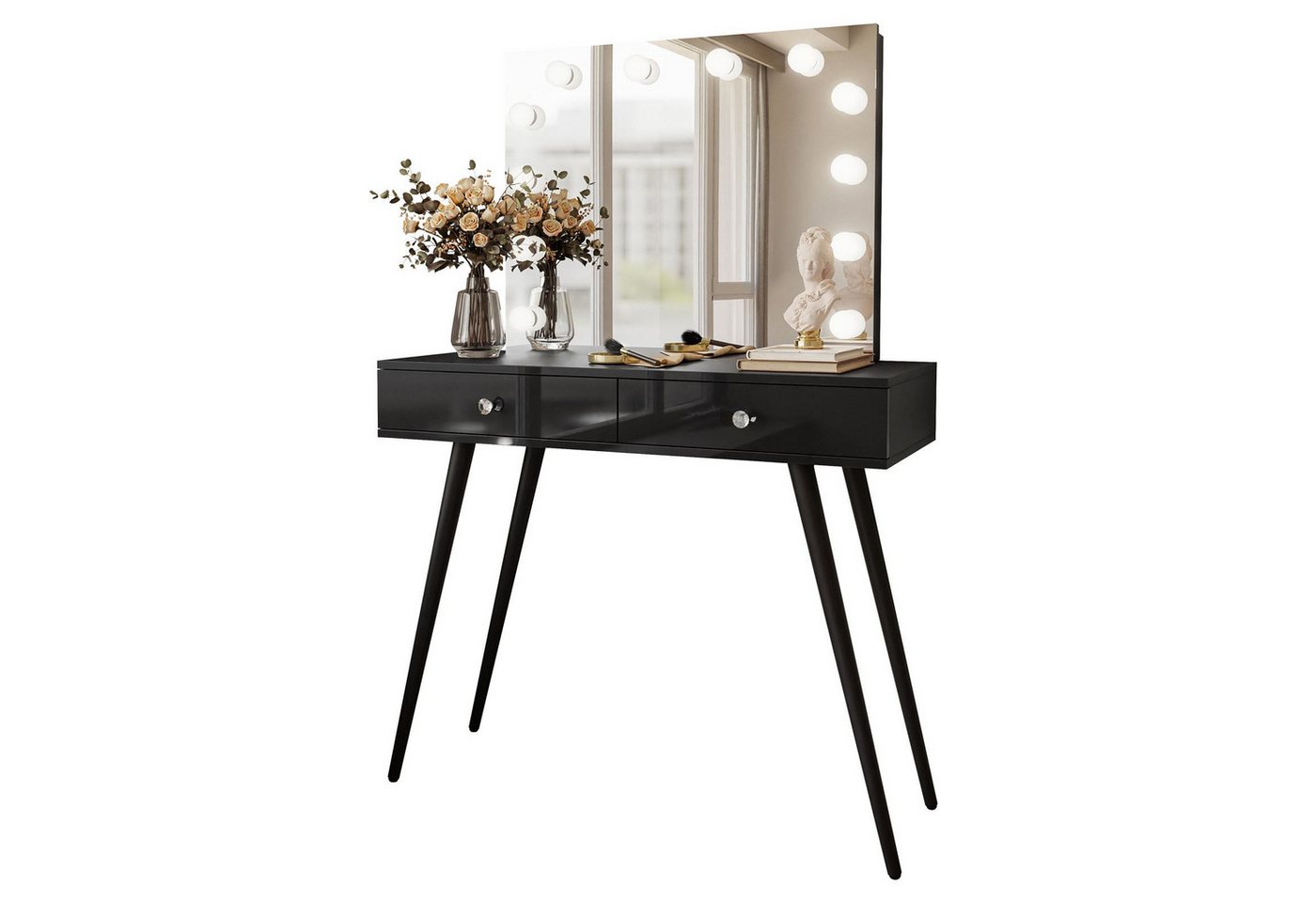 Lookway Schminktisch SIENNA LOFT ELITE mit Spiegel (1x Konsole 1x Spiegel), Breite: 100 cm von Lookway