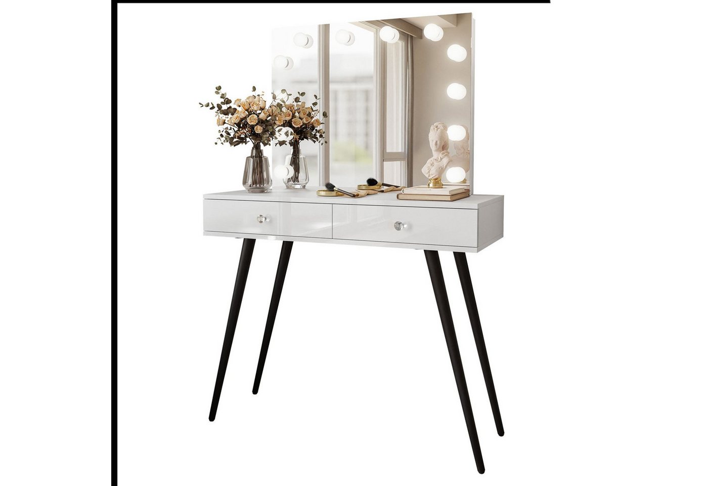 Lookway Schminktisch SIENNA LOFT ELITE mit Spiegel (1x Konsole 1x Spiegel), Breite: 100 cm von Lookway