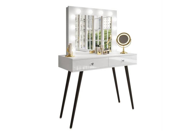 Lookway Schminktisch SIENNA LOFT mit Schubladen (1x Konsole 1x Spiegel), Breite: 100 cm von Lookway