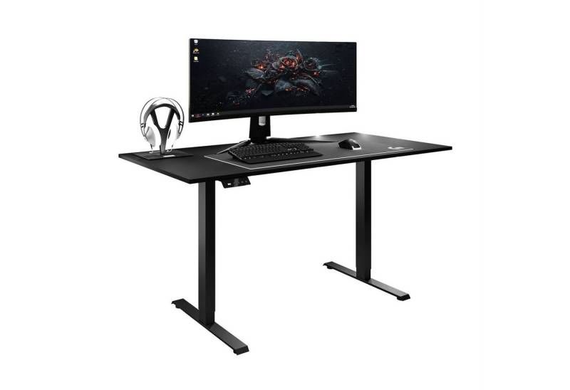 Lookway Schreibtisch Verstellbarer SPACE GAMING mit Metallbeinen, Breite 140 cm von Lookway
