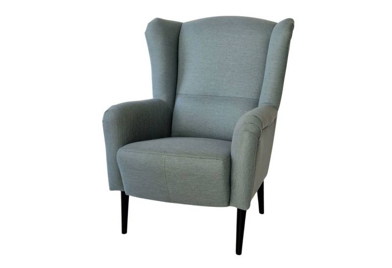 Lookway Sessel Canto – Eleganter Ohrensessel fürs Wohnzimmer (1x Sessel), Sitzfläche mit langlebigen Bonellfedern und Schaumstoff von Lookway