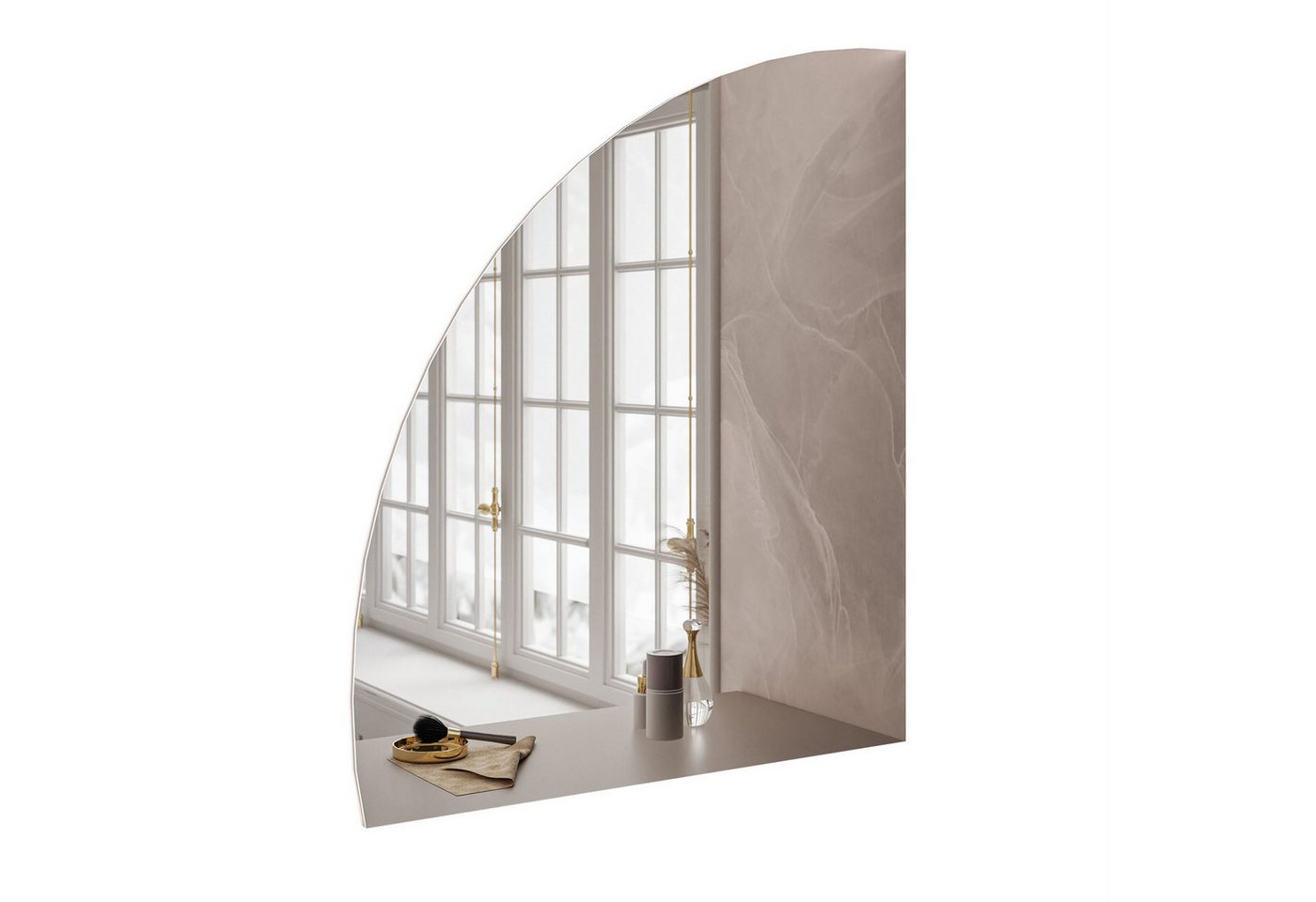 Lookway Spiegel QUINNIE Wandspiegel mit LED-Beleuchtung, Breite: 80 cm von Lookway