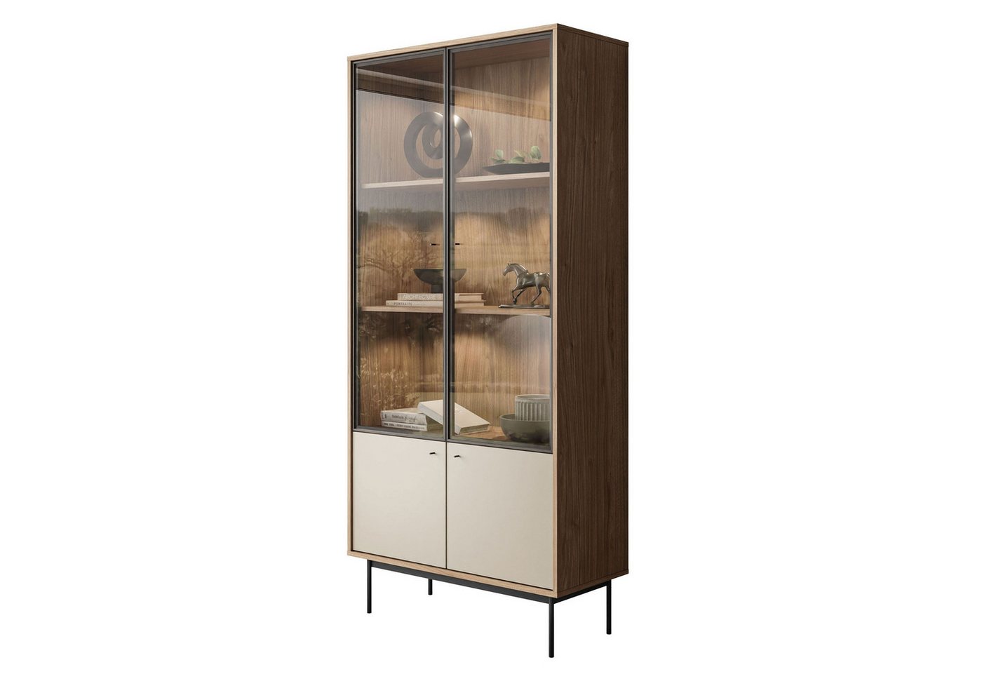 Lookway Standvitrine ISA Vitrine mit zwei Türen und LED-Beleuchtung Breite: 90 cm Lookway Standvitrine ISA Vitrine mit zwei Türen und LED-Beleuchtung Breite: 90 cm von Lookway