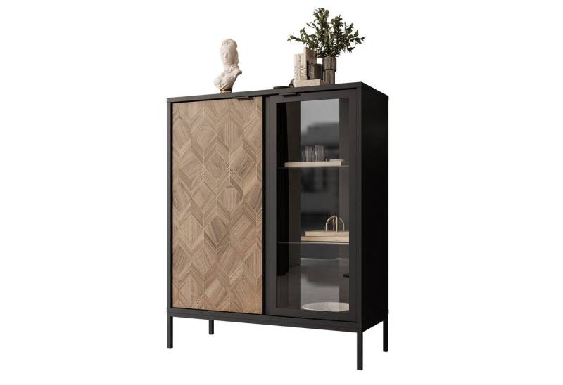 Lookway Standvitrine LIAM Vitrine mit zwei Türen und Beleuchtung von Lookway