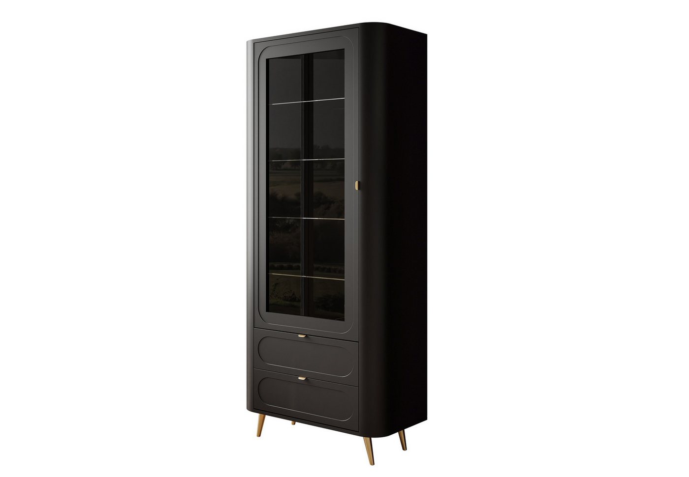 Lookway Standvitrine SHADOW II mit LED-Beleuchtung und wählbaren Metallbeinen Lookway Standvitrine SHADOW II mit LED-Beleuchtung und wählbaren Metallbeinen von Lookway