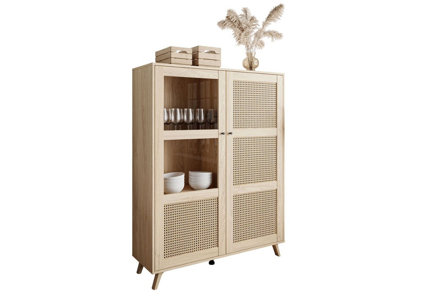 Lookway Standvitrine VIENNA 2D mit Wiener Geflechtimitation Lookway Standvitrine VIENNA 2D mit Wiener Geflechtimitation von Lookway