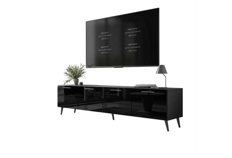 Lookway TV-Schrank 200 cm AURA schwarz Breite 200 cm von Lookway