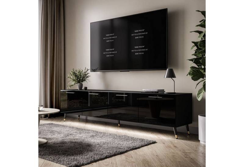 Lookway TV-Schrank 200 cm AURA schwarz Breite 200 cm von Lookway