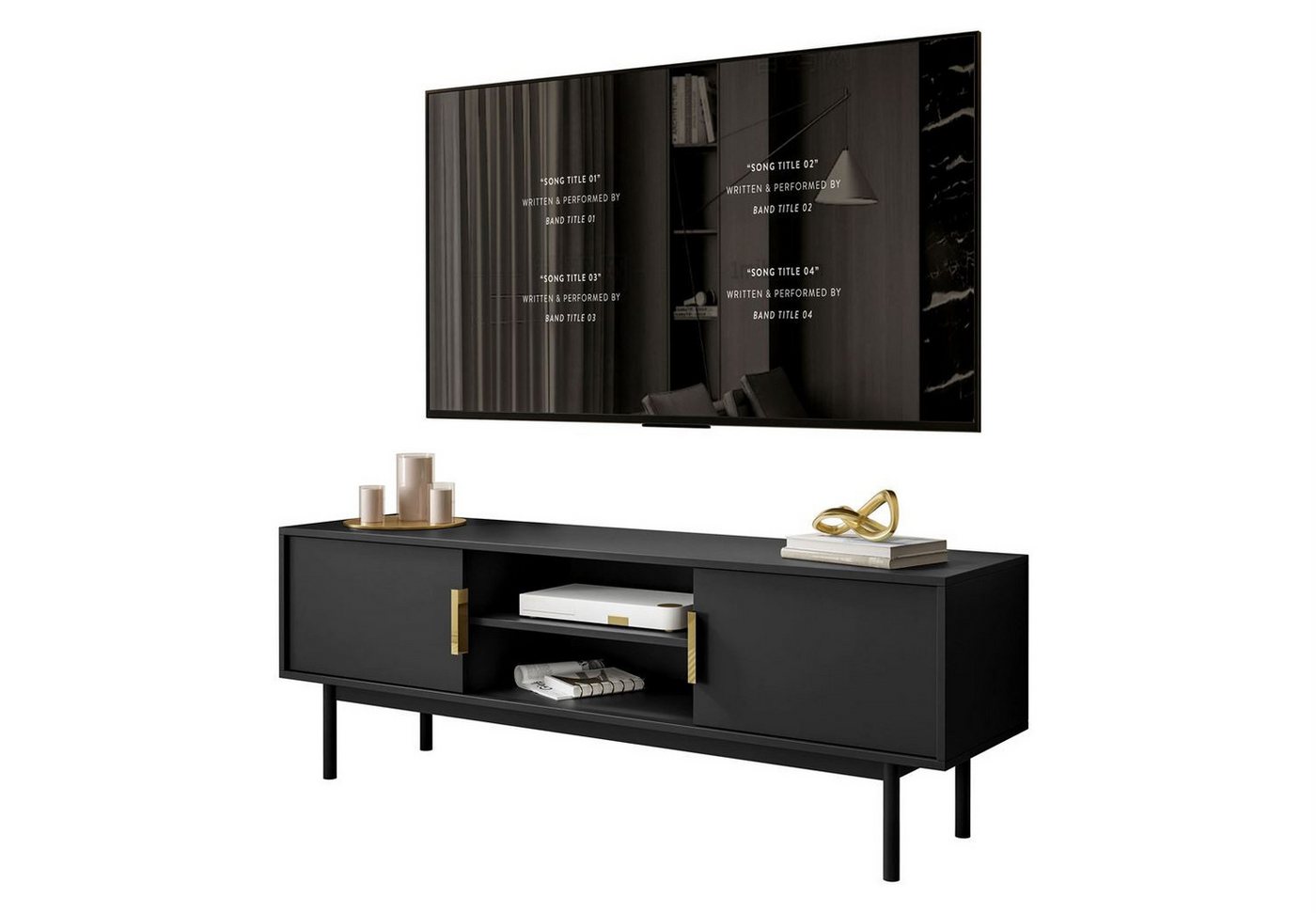 Lookway TV-Schrank MIRACLE Zweitüriger TV-Lowboard Breite: 154 cm von Lookway