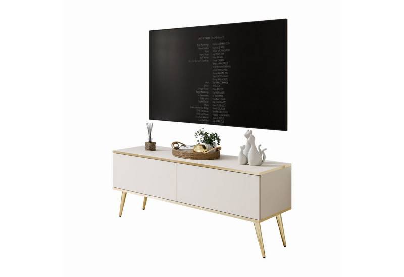 Lookway TV-Schrank OXFORD III 135 cm TV-Sideboard auf goldenen Füßen Breite: 175 cm von Lookway