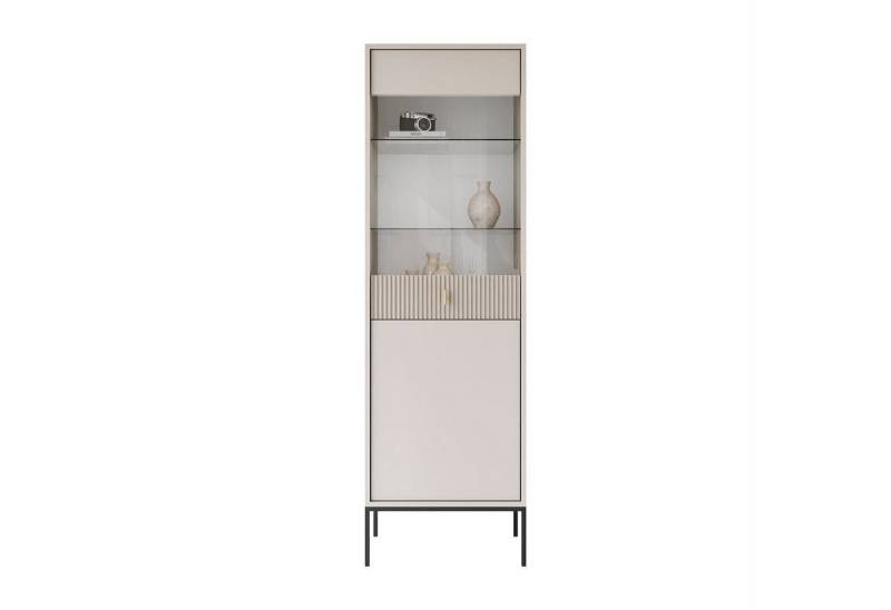 Lookway Vitrine MIDNIGHT mit Glastür auf Gestell Breite: 54 cm von Lookway