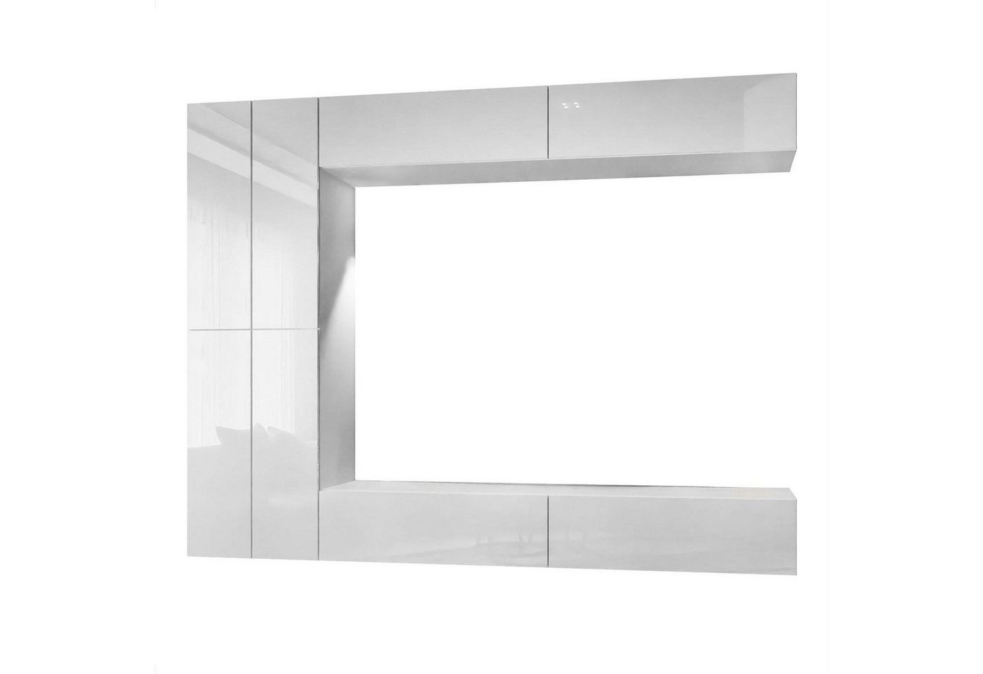 Lookway Wohnwand COLETTE III mit Push-to-Open-System und LED-Beleuchtung Lookway Wohnwand COLETTE III mit Push-to-Open-System und LED-Beleuchtung von Lookway