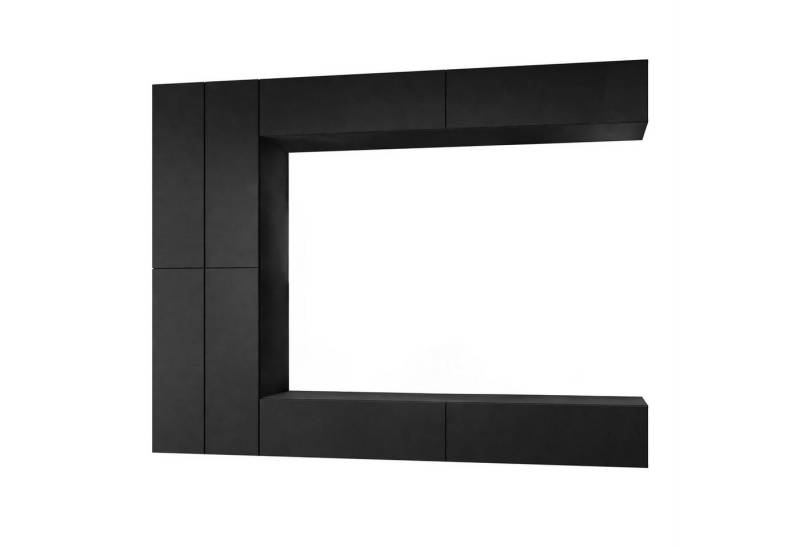 Lookway Wohnwand COLETTE MATT III mit Push-to-Open-System und LED-Beleuchtung von Lookway