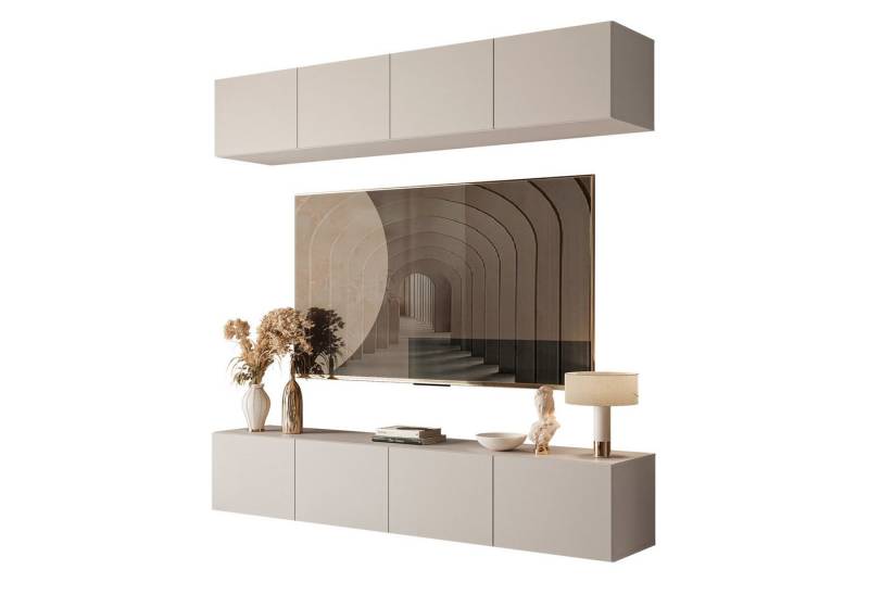 Lookway Wohnwand COLGANTE KASCHMIR mit LED, Fronten in Matt von Lookway