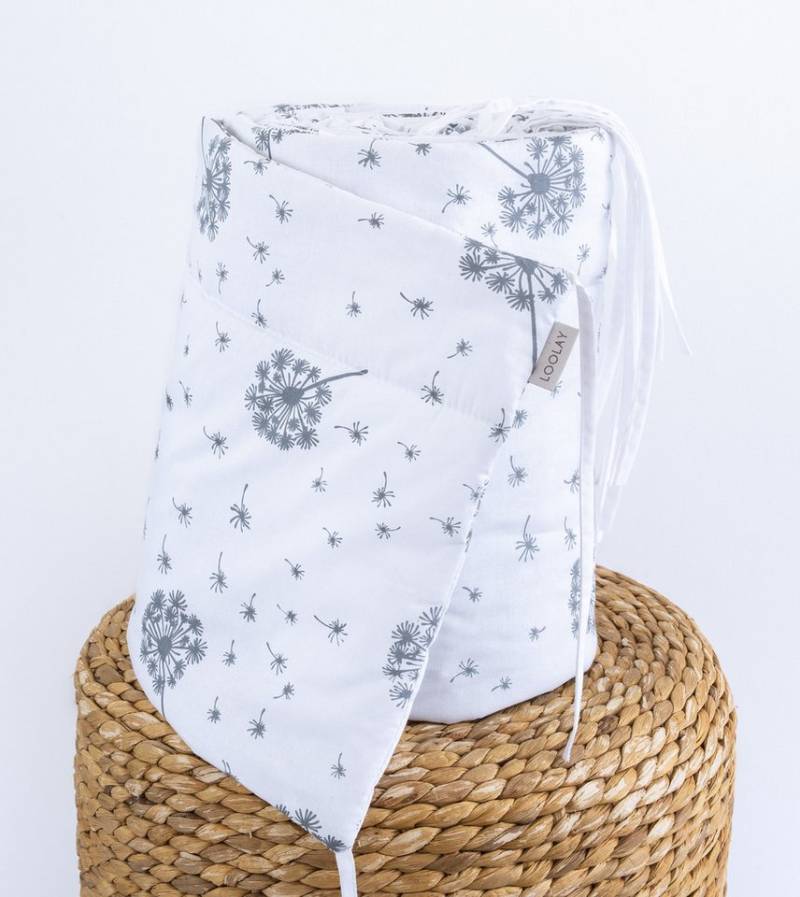 Loolay Bettnestchen Pustelblume WEIß Baumwolle Atmungsaktives Babybett BETTUMRANDUNG, (Bett 140x70cm - 420, 210 cm, 120x60cm - 360, 180 cm, Babyaussttatung Umrandung Kopfschutz Kantenschutz Bettschlange), Super PREMIUM Baby GESCHENK! 100% Natural Baumwolle! Loolay Bettnestchen Pustelblume WEIß Baumwolle Atmungsaktives Babybett BETTUMRANDUNG, (Bett 140x70cm - 420, 210 cm, 120x60cm - 360, 180 cm, Babyaussttatung Umrandung Kopfschutz Kantenschutz Bettschlange), Super PREMIUM Baby GESCHENK! 100% Natural Baumwolle! von Loolay