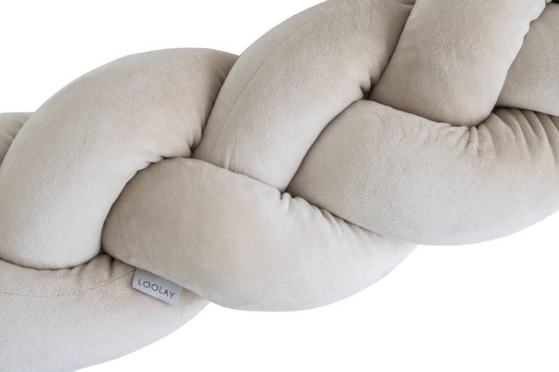 Loolay Nestchenschlange SAMT BEIGE Geflochtenes Kissen Zierkissen Dekokissen Bettumrandung, (Zugluftstopper Zugluft Schlange Wickeltischumrandung Babybett Kinderzimmer Schutz, VELOURS SAMT Bettschlange 100 150 200 300 400 cm Länge auf Anfrage), Zugluftstopper tolle Wohndekoration Geschenk Loolay Nestchenschlange SAMT BEIGE Geflochtenes Kissen Zierkissen Dekokissen Bettumrandung, (Zugluftstopper Zugluft Schlange Wickeltischumrandung Babybett Kinderzimmer Schutz, VELOURS SAMT Bettschlange 100 150 200 300 400 cm Länge auf Anfrage), Zugluftstopper tolle Wohndekoration Geschenk von Loolay