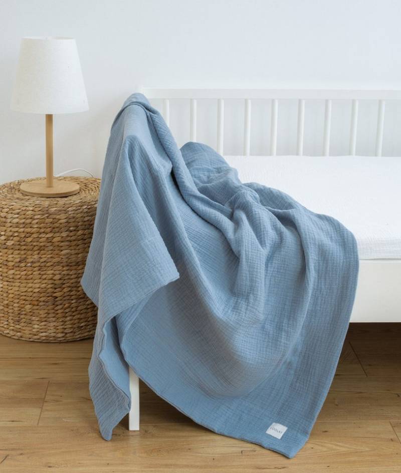 Wohndecke 2-LAGIGE Baumwolle dick MUSSELIN Decke 95x95 120x120 150x200 cm Yoga, Loolay, Sommer Herbst Frühling Atmungsaktives Kuscheldecke Babydecke! von Loolay