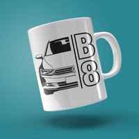 Bedruckte Tasse - B8, B8 Print, Typ 3G, Geschenk Für Autoliebhaber, Weiße Keramik Bedruckte Tasse - B8, B8 Print, Typ 3G, Geschenk Für Autoliebhaber, Weiße Keramik von Loomley