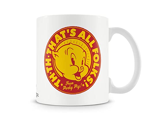 Looney Tunes Offizielles Lizenzprodukt That's All Folks! Kaffeetasse, Kaffeebecher von Looney Tunes