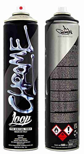 LOOP COLORS CHROME - Sprühlack Sprühfarbe Sprühdose Spraydose 600ml - silber von Loop Colors