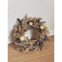 Trockenblumenkranz/Natürliche Wanddeko von Loopiful