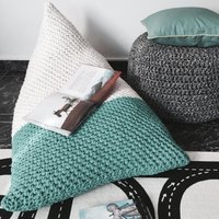 Gestrickter Sitzsack, Große Kinderliege, Bequemer Kinderbodensitz, Gemütliches Raummöbel, Moderne Innendekoration von LoopingHome