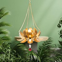 Wohndekor/Dekoration Metall Lotus Hängen Teelicht Kerzenhalter Für Haus & Garten Dekor von LoopsnKnotsHOMESTORE
