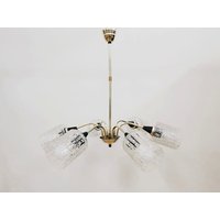 Mid-Century Modern Kronleuchter | Deckenlampe Sechs Arm Jugoslawien 60Er von LoppisStore