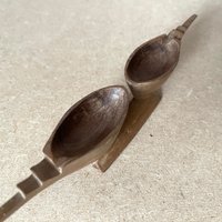 Vintage Handgemachte Holzschalen Rustikales Küchen Dekor von Loppislover